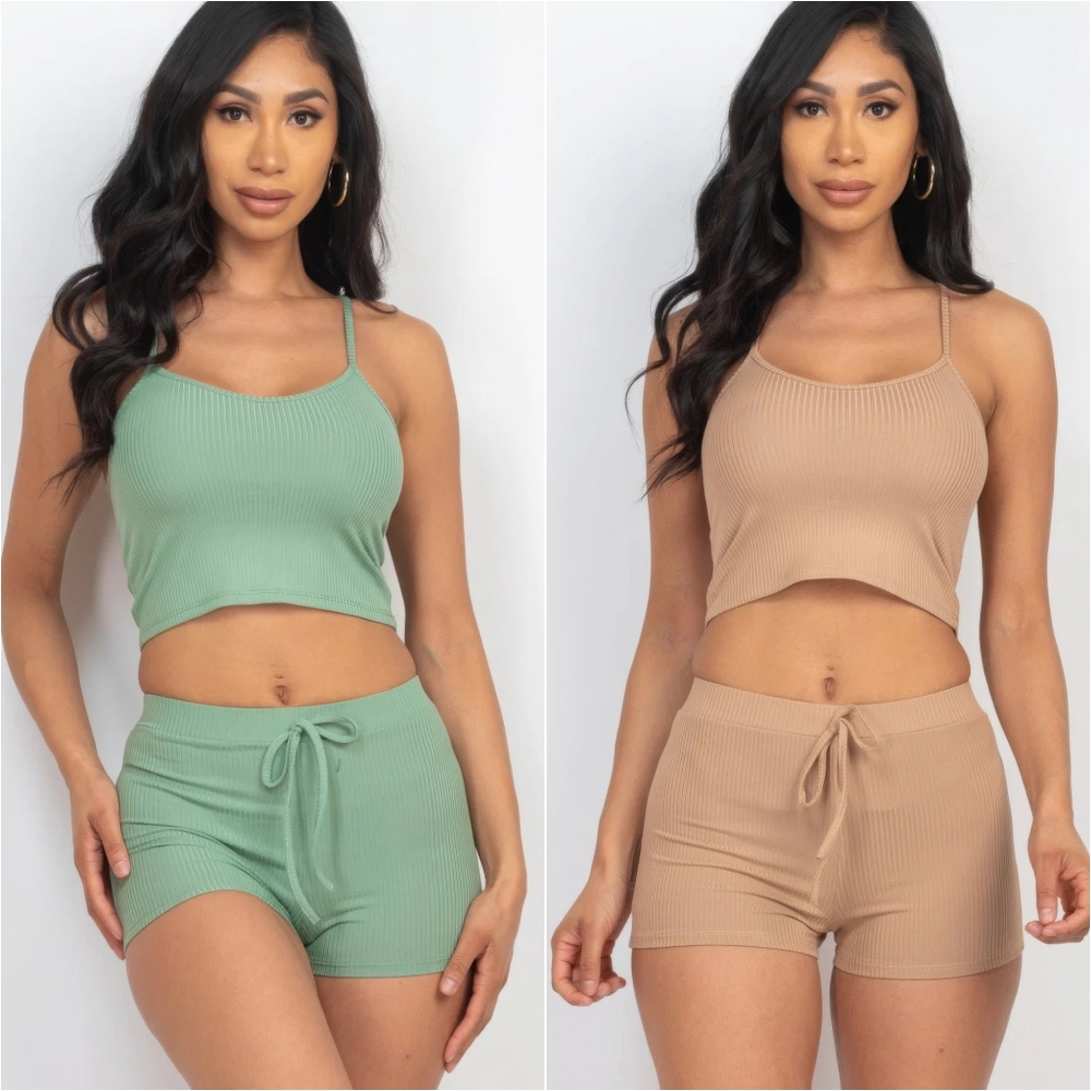 Everyday Ease Ribbed Set - Sage - Picture 10 of 11